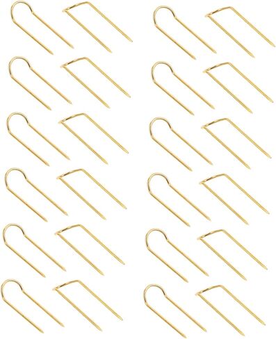 Veemoon 100pcs Golden Double Ended U Shaped Pins for Quilting Sewing and Crafting Precision Blocking Pins for Projects Jewelry Displays and DIY Creations in Saudi Arabia