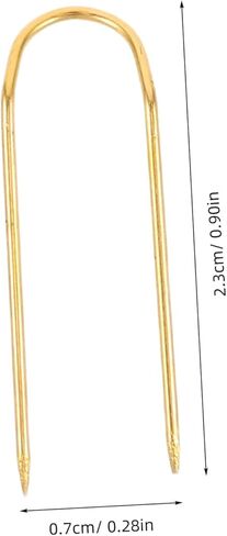Veemoon 100pcs Golden Double Ended U Shaped Pins for Quilting Sewing and Crafting Precision Blocking Pins for Projects Jewelry Displays and DIY Creations in Saudi Arabia