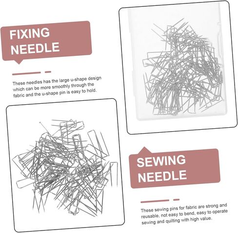 Veemoon Pins Double Blocking Sewing Pins for Quilting and Crafts Strong Reusable Needles with Beaded Heads for DIY Projects and Decoration in Saudi Arabia