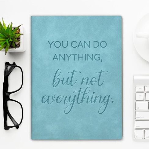 Inspirational Notebook Writing Journal Motivational Gift for Women Men Friends Coworkers-Blue in Saudi Arabia