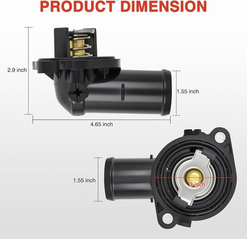 Nilight Thermostat Housing Assembly Compatible with Honda Accord 2003-2007 Element 2003-2011 Engine 2.4L L4 Coolant Thermostat Housing for Car 19301-RAA-A02 19301RAAA02 19301-RAA-A01 19301-R40-A01 in Saudi Arabia