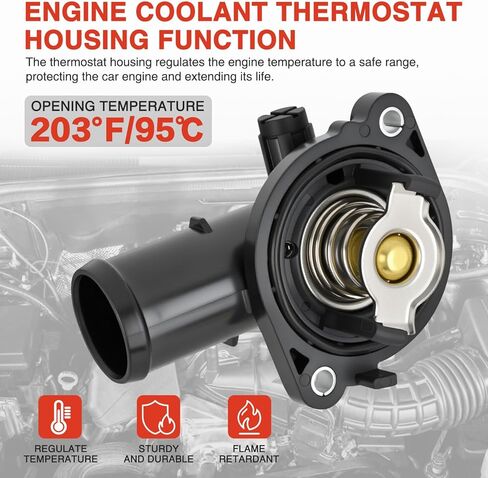 Nilight Thermostat Housing Assembly Compatible with Honda Accord 2003-2007 Element 2003-2011 Engine 2.4L L4 Coolant Thermostat Housing for Car 19301-RAA-A02 19301RAAA02 19301-RAA-A01 19301-R40-A01 in Saudi Arabia