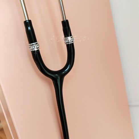 Bling Crystal Stethoscope Charms Nursing for Nurse, Cute glitter rhinestone Stethoscope Charms ID Name Tag Adjustable Personalized Accessories Fit for MDF Littmann, Gift Presents for Doctors veterinary pediatrics, Student Nurse Graduation in Saudi Arabia