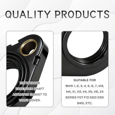 Eccentric Shaft Actuator Gasket to Valve Cover Kit 11377502022 for BMW 1 2 3 4 5 6 7 X1 X3 X4 X5 X6 Z4 M3 M4 F07 F20 520i 535i 640i Actuator Valve Cover Shaft Seal Gaskets Output Motor Sensor in Saudi Arabia