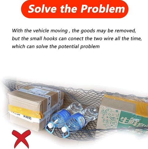 Envelope Style Trunk Cargo Net Compatible with 2000 to 2022 2023 2024 2025 Acura MDX in Saudi Arabia