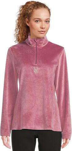 Spyder Women's Shimmer Bug Half Zip T-Neck Ski Base Layer in Kuwait