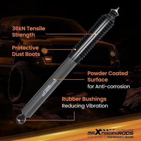 ممتص الصدمات الأمامي maxpeedingrods 3.5-4.5 بوصة لسيارة جيب شيروكي XJ Wrangler TJ 1984-2006، إصدار G1 in Kuwait