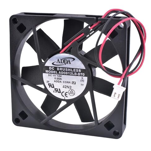 AD0812LB-D70 8 سنتيمتر 80 مللي متر مروحة 8015 80x80x15 مللي متر 12 فولت 0.09A مزدوجة كروي مروحة تبريد هادئة in Saudi Arabia