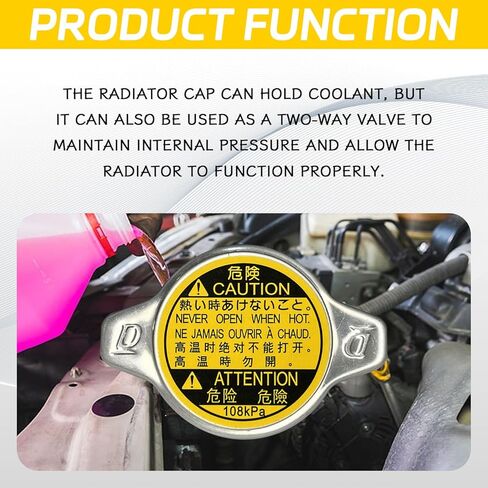 Radiator Cap, 16401-31520 Radiator Cover Replacement OEM #1640131520 Compatible with Toyota Tundra Venza 4Runner Avalon Echo Highlander Prius Sienna Tacoma, Scion Lexus in Kuwait