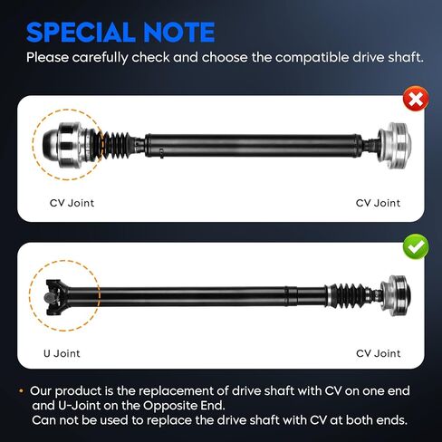 مجموعة عمود القيادة الأمامية مناسبة لسيارة Jeep Grand Cherokee L6 4.0 1999-2004، استبدال عمود دعامة تجميع عمود القيادة لـ 938-136 (تناسب فقط AWD/4WD) in Kuwait