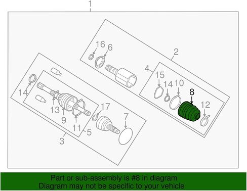 Subaru Genuine 28323AG010 Boot Drive Shaft, 1 Pack in Saudi Arabia