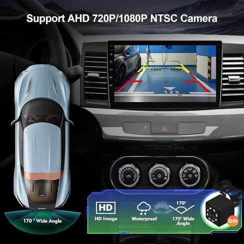 ستيريو سيارة 10.1 بوصة IPS تعمل باللمس Android 12 لسيارة Mitsubishi Lancer 2007-2013 مع CarPlay اللاسلكي وAndroid Auto 2+32GB راديو السيارة، يدعم GPS، WiFi، Bluetooth، FM، كاميرا احتياطية (مع Canbus) in Kuwait