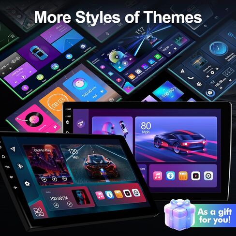 ستيريو سيارة 10.1 بوصة IPS تعمل باللمس Android 12 لسيارة Mitsubishi Lancer 2007-2013 مع CarPlay اللاسلكي وAndroid Auto 2+32GB راديو السيارة، يدعم GPS، WiFi، Bluetooth، FM، كاميرا احتياطية (مع Canbus) in Kuwait