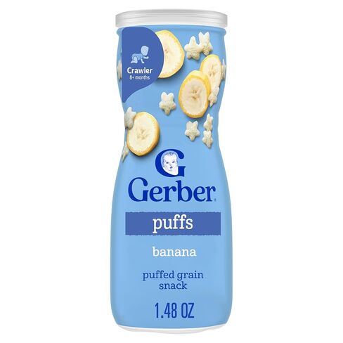Gerber Baby Snacks Puffs, Strawberry Apple, 1.48 Ounce (Pack of 6) in Kuwait