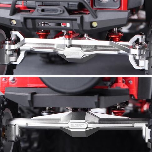 GLOBACT +10mm Diamond Portal Axles with Double Servo Mount & Links for TRX4M 1/18 RC Crawler Upgrade(Silver) in Saudi Arabia