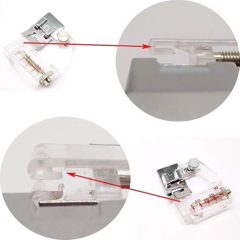 Adjustable Tap Bias Binder Foot for All Low Shank Snap-On Singer, Brother, Babylock, Euro-Pro, Janome, Kenmore, White, Juki, New Home, Simplicity, Elna and More in Saudi Arabia