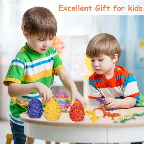 4 Pack 3D Printed Dragon,Dragon Eggs with Dragon Inside - Desktop Decor Collectible,Dragon Toy with Roses Design, for Boys and Girls in Saudi Arabia
