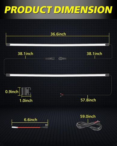 Dual 36.6" DRL LED Grille Lights Kit for 2017-2022 Ford F-250 Super Duty Front Grill Accent Light Bar Position Marker Grill Lights for Ford F250 Platinum XL XLT Lariat Limited King Ranch in Saudi Arabia