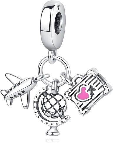 Nbsameng S925 Sterling Silver Charms Compatible for Pandora Bracelets and Necklaces, DIY Holiday Gifts for Women Girls, China Doll in Saudi Arabia
