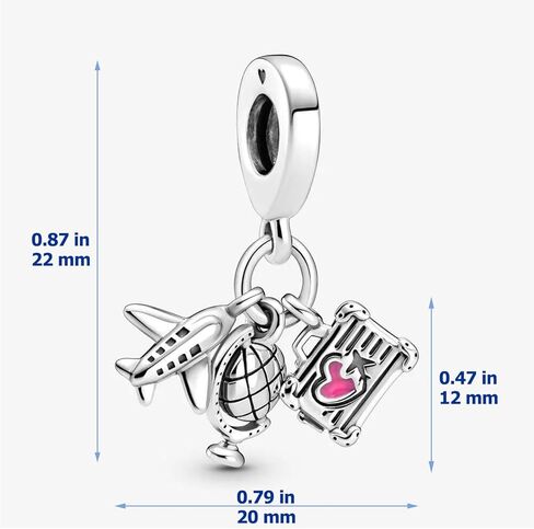 Nbsameng S925 Sterling Silver Charms Compatible for Pandora Bracelets and Necklaces, DIY Holiday Gifts for Women Girls, China Doll in Saudi Arabia