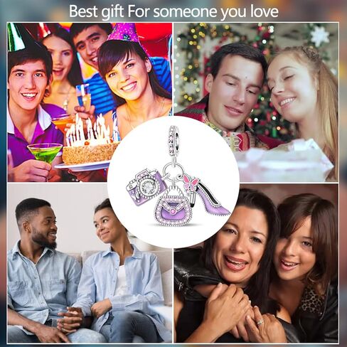 Nbsameng S925 Sterling Silver Charms Compatible for Pandora Bracelets and Necklaces, DIY Holiday Gifts for Women Girls, China Doll in Kuwait