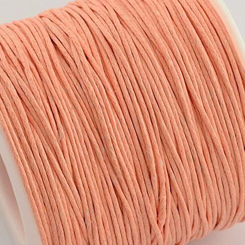 100 Yards 1mm Waxed Cotton Cords Threads Jewelry Beading Crafting Sewing String Chinese Knotting Bracelet Cord for DIY Braided Beading Necklace Making (Pale Green) in Saudi Arabia