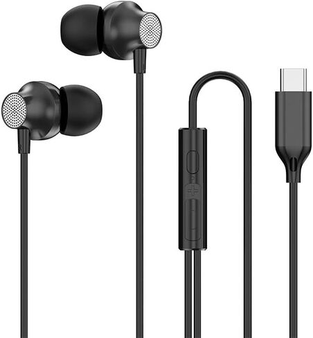 سماعة رأس USB من النوع C سلكية مع ميكروفون بديل لجهاز Fire Max 11، Kindle Scribe، Samsung Galaxy S24 Ultra Plus A54 5g، سماعات أذن من النوع C ميكروفون للأجهزة اللوحية والهواتف المحمولة ووسادات أذن USB in Saudi Arabia
