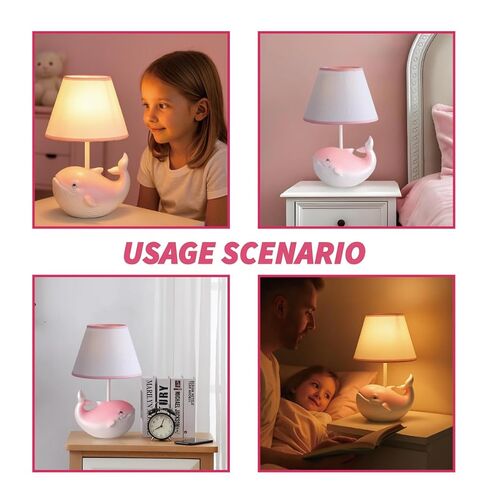 SUREYOND Unicorn Lamp for Girls,Unicorn Table Lamp,Kids Lamps for Bedrooms Girls with E26 Blub & Shade,Unicorns Gifts for Girls,Apply to Unicorn Room Decor for Girls Bedroom in Kuwait