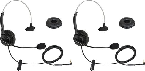 DailyHeadset 2.5 mm Jack Phone Headset On Ear Headphones Hands Free for Cordless Landline Telephones in Saudi Arabia