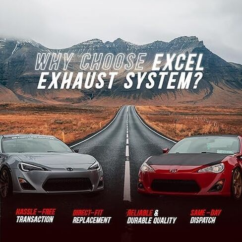 أنبوب عادم مرن من Excel - استبدال أنبوب مرن مناسب بشكل مباشر/متوافق مع GMC Sierra 1500 2009 2010 2011 2012 2013، 4.3L / 5.3L- متوافق مع EPA in Kuwait