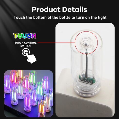 14 في 1 ضوء ليلي للسيارة USB، 7 ألوان تعمل باللمس، إضاءة LED محيطة USB، مصابيح ليلية داخلية للسيارات، لمبة LED صغيرة للسيارة، والتخييم، وتزيين العطلات، وغرفة النوم، والحفلات (قطعتان) in Kuwait
