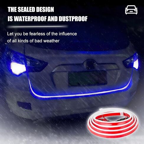 Car LED Hood Light Strip, 70" Waterproof Flexible DRL Daytime Running Sequential Turn Signal Light, Automotive Dynamic Scan Start-Up Effect Hood-Beam, Universal for SUV, Truck, RV (White) in Saudi Arabia