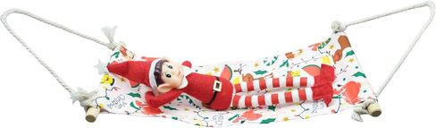Christmas Elf Doll Accessories, Green Elf Hammock Holiday for Boy or Girl Elf Christmas Decoration, Doll is not Included. in Saudi Arabia