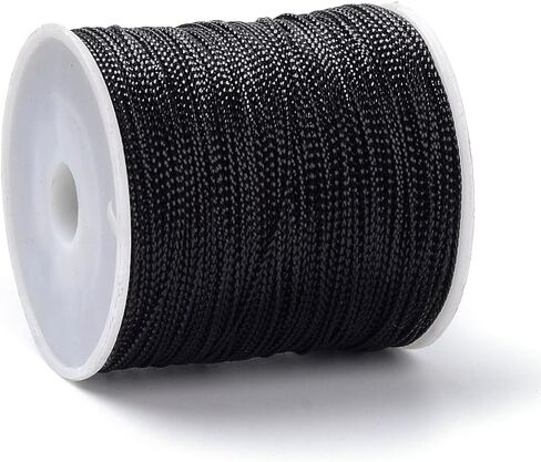 109 Yards Metallic Cord Non Stretch Tinsel String 1mm Shiny Braided Thread for Jewelry Box Present Wrap Ribbon Jewelry Craft Making, Goldenrod in Saudi Arabia