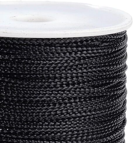 109 Yards Metallic Cord Non Stretch Tinsel String 1mm Shiny Braided Thread for Jewelry Box Present Wrap Ribbon Jewelry Craft Making, Goldenrod in Saudi Arabia