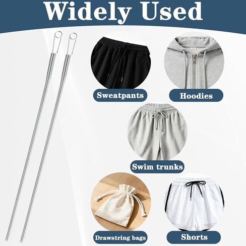4 PCS Spring Drawstring Threader, Flexible and Elastic Drawstring Threader Tool DIY Rope Sewing Tool Clip Hoodie String Replacement Drawst Puller for Sweatpants Shorts Jackets Coat in Saudi Arabia