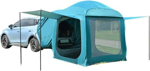 SUV Tailgate Tent Camping Awning Shade Compatible with for Mitsubishi Pajero Montero 1991–1999 V20 V30 V40 Family Camping Auto Shade Smooth Ventilation,A-Green in Saudi Arabia