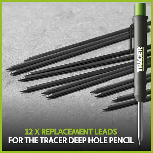 مجموعة سلاسل استبدال أقلام الرصاص ذات الفتحات العميقة من TRACER - 12 × 2.8 ملم من سلاسل الجرافيت لقلم الرصاص. مجموعة من 12 × عبوات قلم رصاص in Kuwait