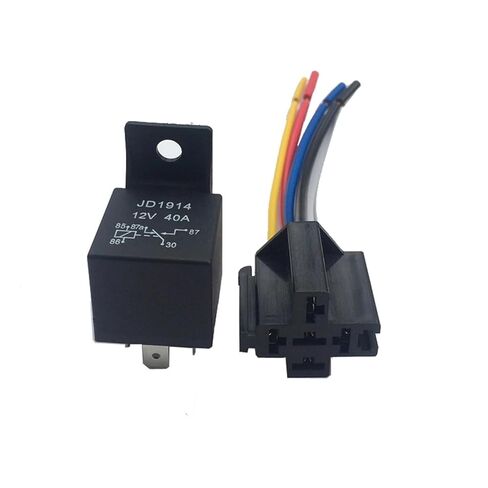 12 فولت 40A أمبير 5 SPDT سيارة شاحنة السيارات السيارات مرحل السيارة مع 5 دبوس المقبس 5 أسلاك لمروحة المصباح تكييف الهواء in Kuwait