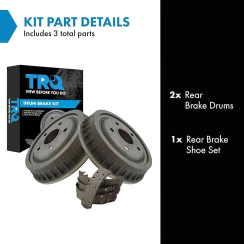 TRQ لقمة فرامل خلفية ومجموعة طبلة متوافقة مع 1995-1997 Ford Ranger Mazda B2300 1995-1996 B3000 B4000 in Saudi Arabia
