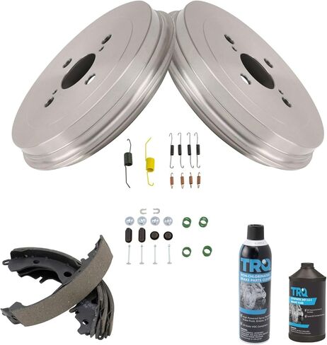 Rear Brake Drums Shoes & Hardware Kit with Chemicals Compatible with Scion xA xB in Saudi Arabia