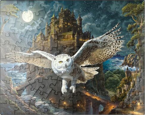 MyPuzzle Magic Owl and Castle - Premium 1000 Piece Jigsaw Puzzle for Adults in Saudi Arabia