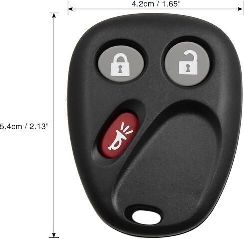 uxcell New 3 Buttons Key Shell Only Case Keyless Entry Fob Remote Control Case Replacement 21997127 for Cadillac for Chevrolet for GMC for Hummer in Saudi Arabia