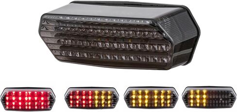 TOPZONE متوافق مع هوندا 2014-2020 GROM125 / MSX125؛ 2014-2016 CBR650 CBR650F; مصباح خلفي LED للفرامل + مؤشر إشارة الانعطاف المدمج (دخان) in Saudi Arabia