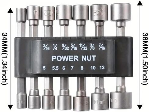 14-Piece Hexagonal Handle Drive Socket Set for Electric Drills & Screwdrivers – Durable Steel Quick-Change Adapters with Secure Grip in Saudi Arabia