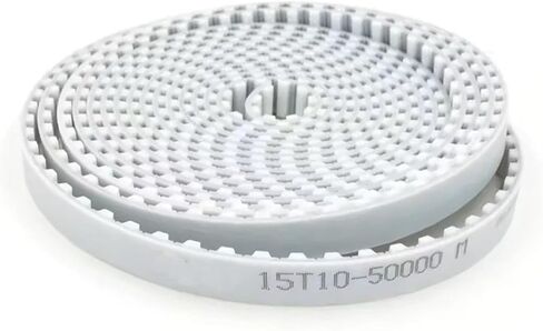 T10 عرض أحزمة التوقيت المفتوحة 25/30/40/50 مم حزام PU 1 قطعة (40 مترًا، T10 White_40MM) in Saudi Arabia