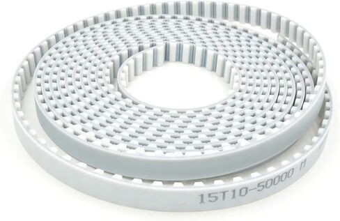 T10 عرض أحزمة التوقيت المفتوحة 25/30/40/50 مم حزام PU 1 قطعة (40 مترًا، T10 White_40MM) in Saudi Arabia