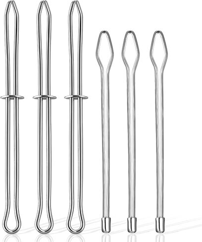 6Pcs Bodkin Sewing Tool, Replacement Drawstring Threader ToolAuxiliary Threader Clip for Hoodies Shorts Pants, Easy to Use Sewing Clips & Auxiliary Clips for DIY Projects, Silver in Kuwait