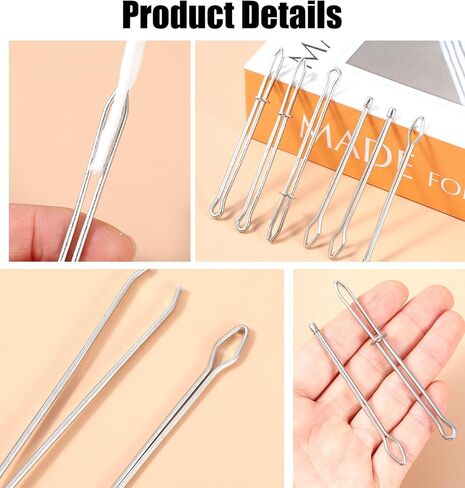 6Pcs Bodkin Sewing Tool, Replacement Drawstring Threader ToolAuxiliary Threader Clip for Hoodies Shorts Pants, Easy to Use Sewing Clips & Auxiliary Clips for DIY Projects, Silver in Kuwait