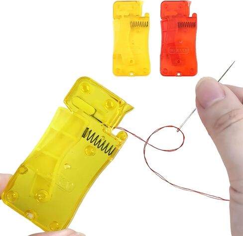 Automatic Needle Threader for Hand Sewing, Sewing Machine Needle Threader Quick Effortless for Home, Mending, Embroidery and DIY Crafts in Saudi Arabia